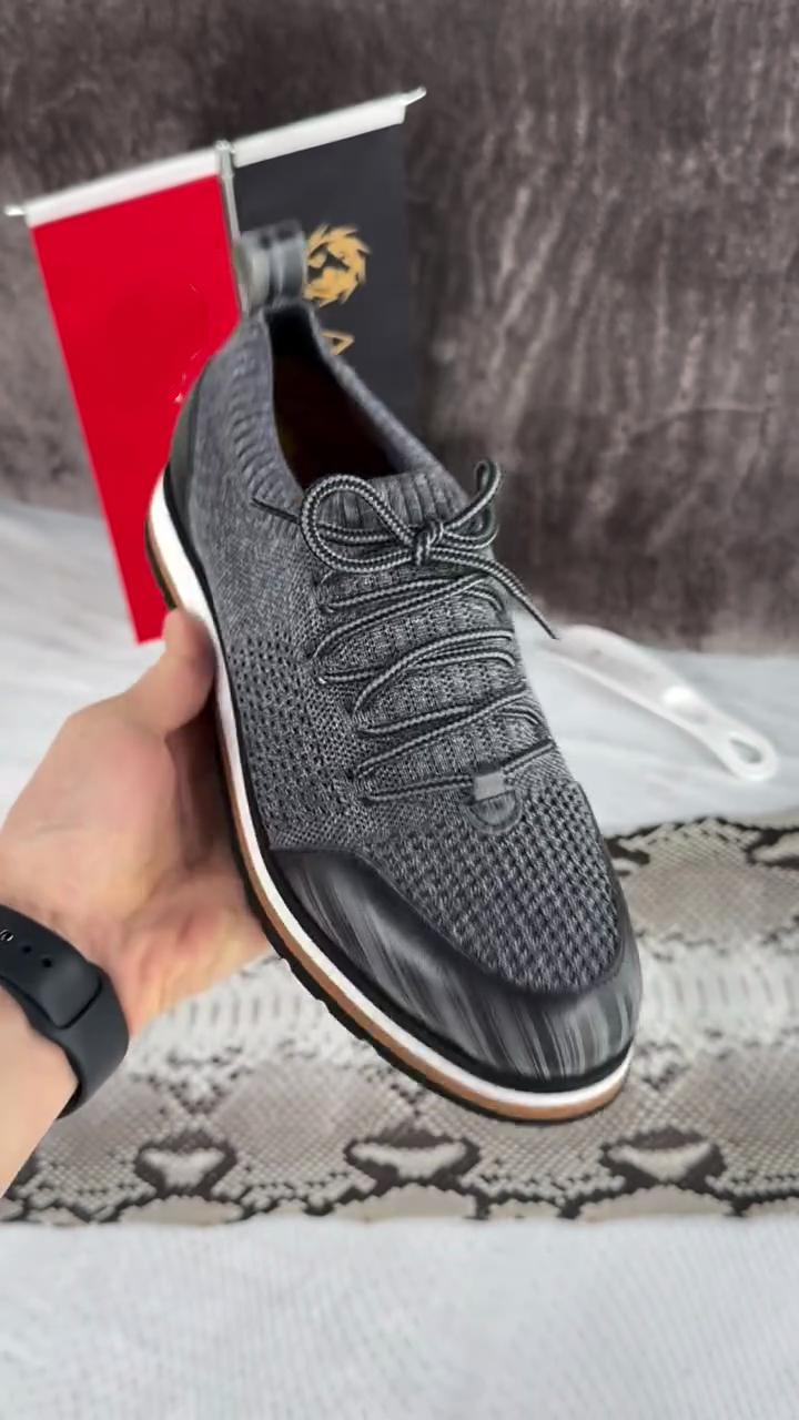 Men's Knitted Mesh Breathable Dress Shoes