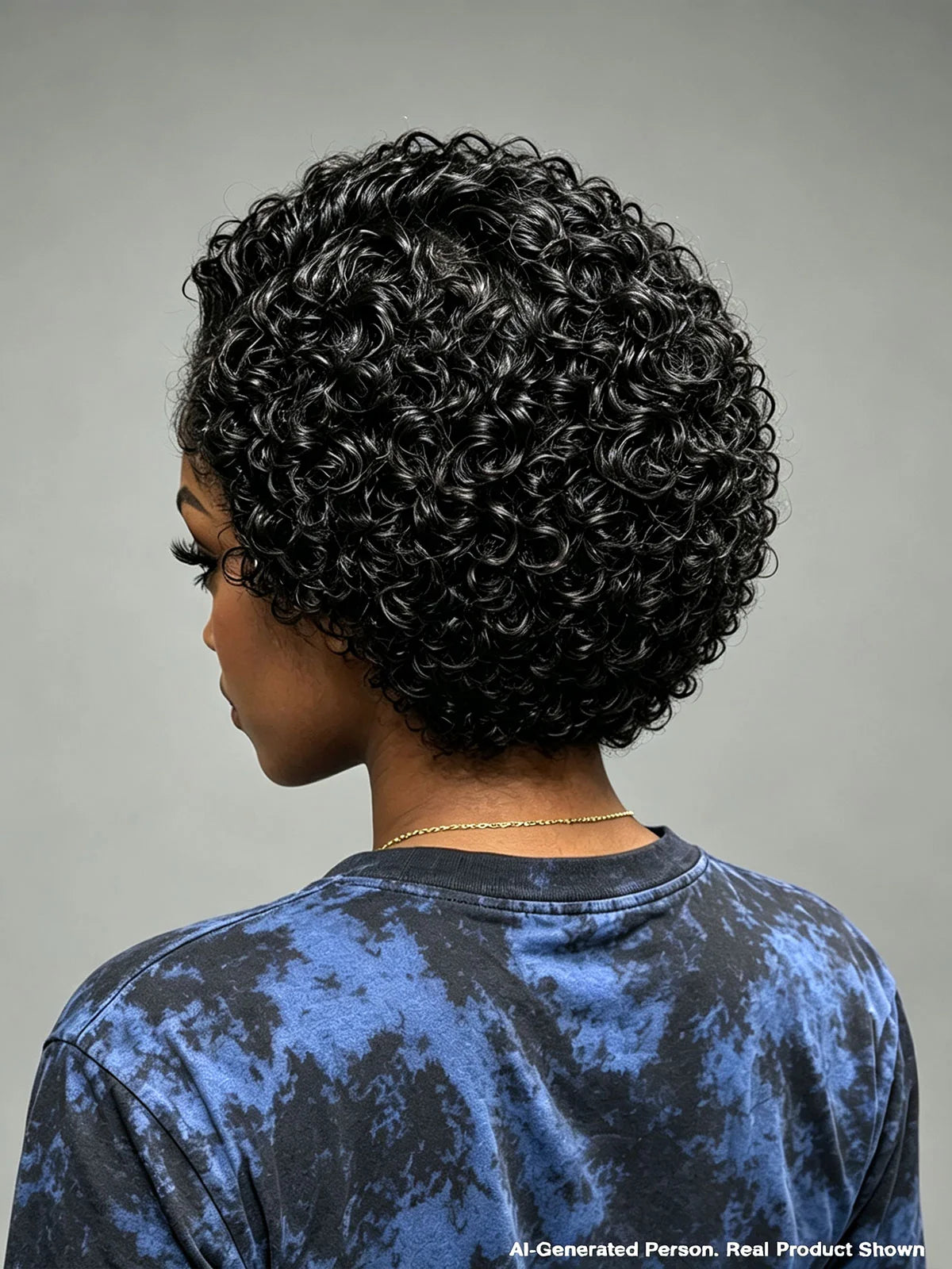 3 Colors Lace Front Pixie Wig Curly Wave