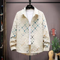 Men's Vintage Plaid Lapel Ripped Shirt