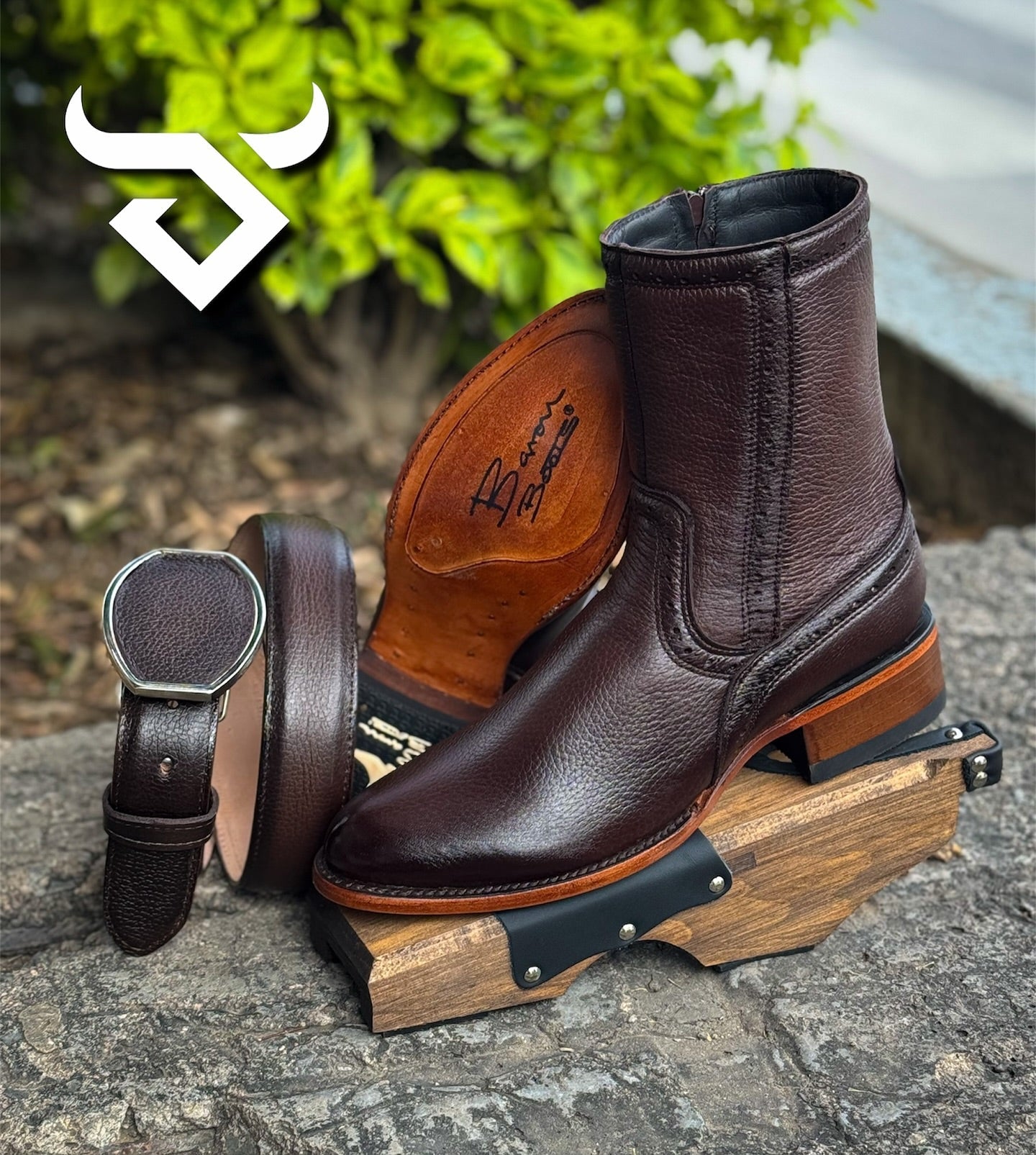 Genuine Deerskin New Model Cowboy Boots