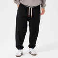 Men's Solid Color Loose Drawstring Casual Pants