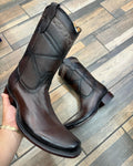 Men's Retro Simple Line Cowboy Boots