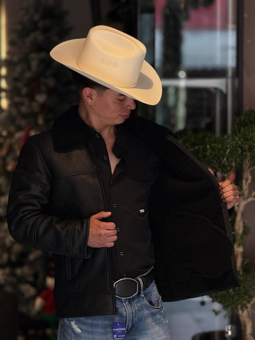 All-Black Fleece-Lined Jacket