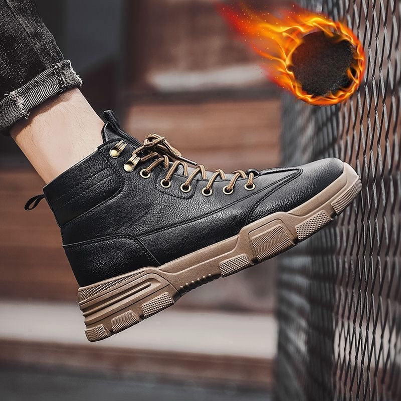 Winter High-Top Fleece-Lined Martin Work Boots