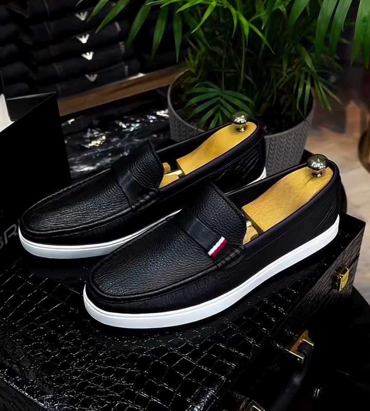 Full Leather Soft Sole Slip-On Loafers