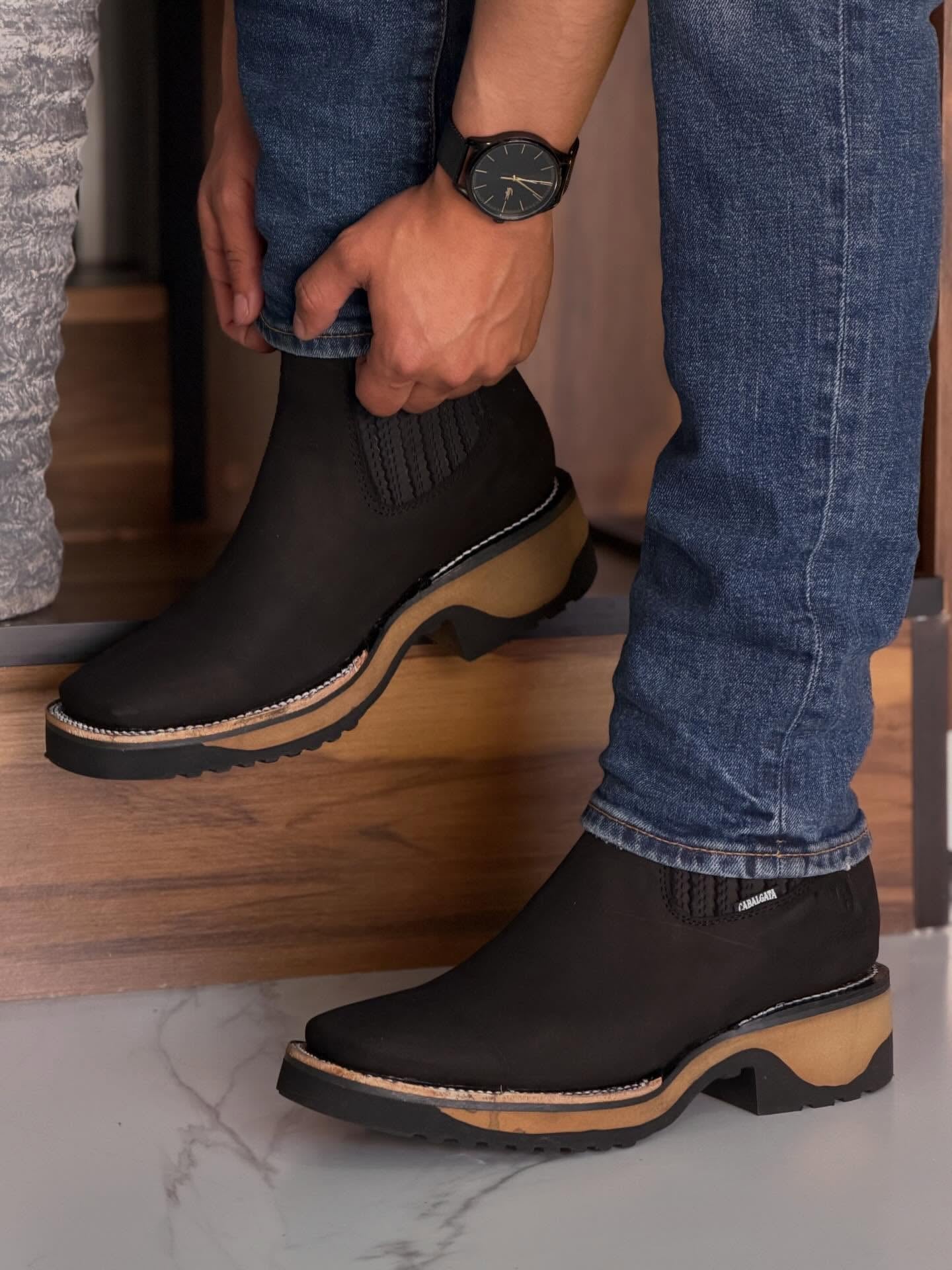 Men's Cowboy Boots With Rubber Sole