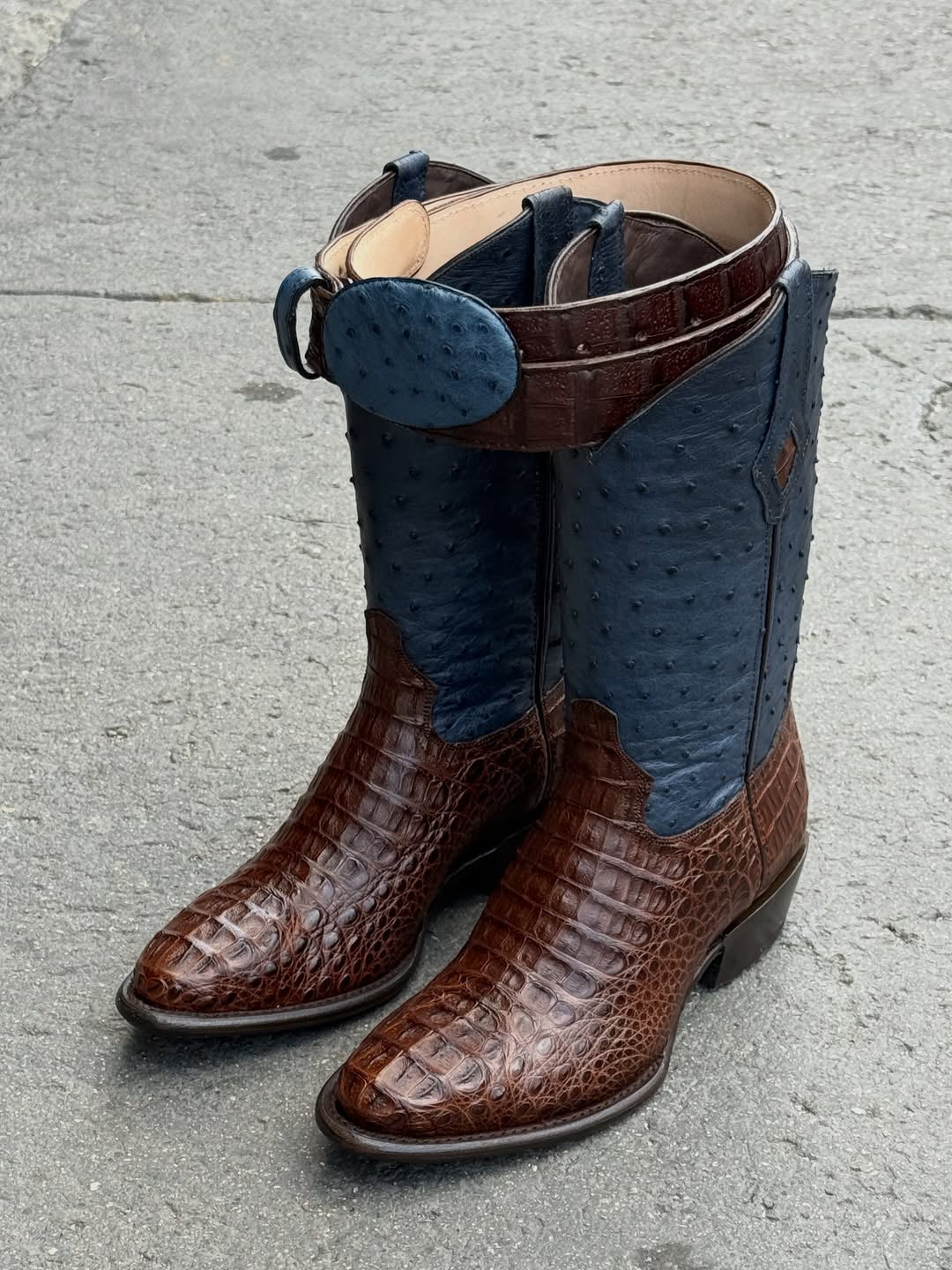 Featuring Crocodile Leather & Ostrich Tube Leather Boots