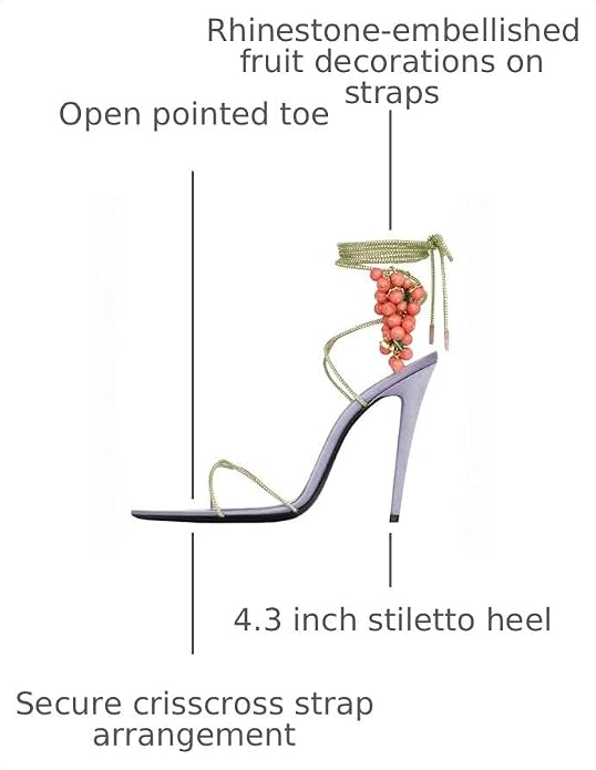 Rhinestone Lace Up High Heel Sandals