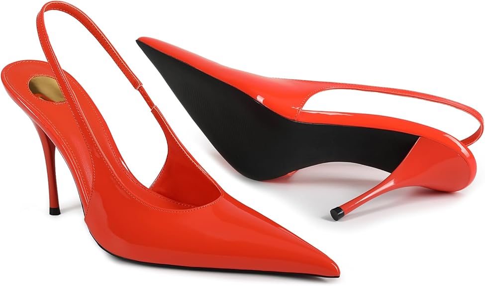 Pumps Pointed Toe Slingback High Heel