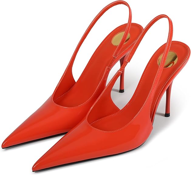 Pumps Pointed Toe Slingback High Heel