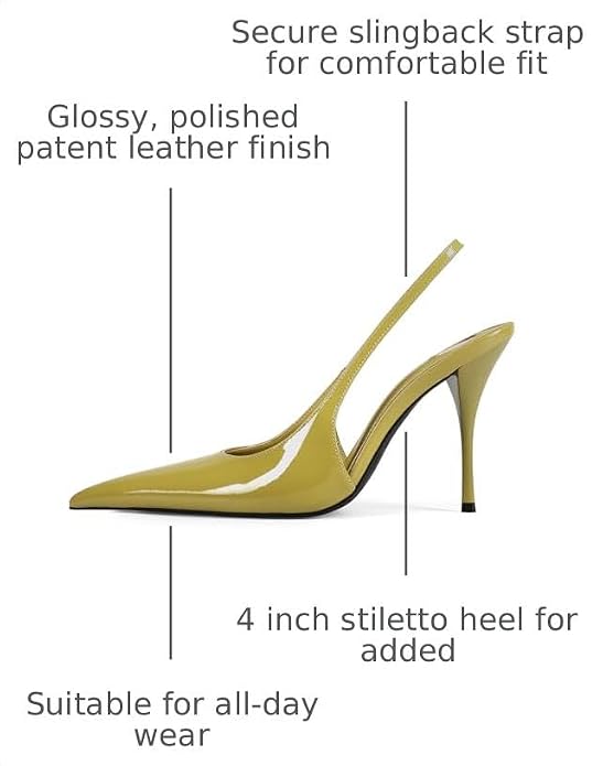 Pumps Pointed Toe Slingback High Heel