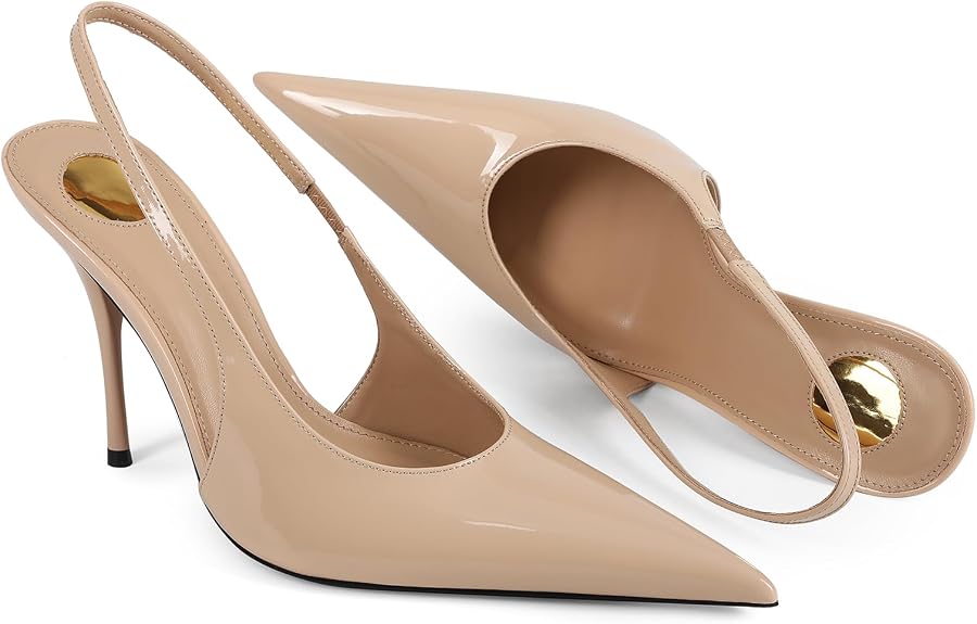 Pumps Pointed Toe Slingback High Heel