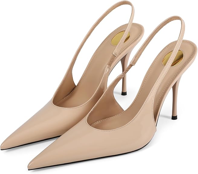 Pumps Pointed Toe Slingback High Heel