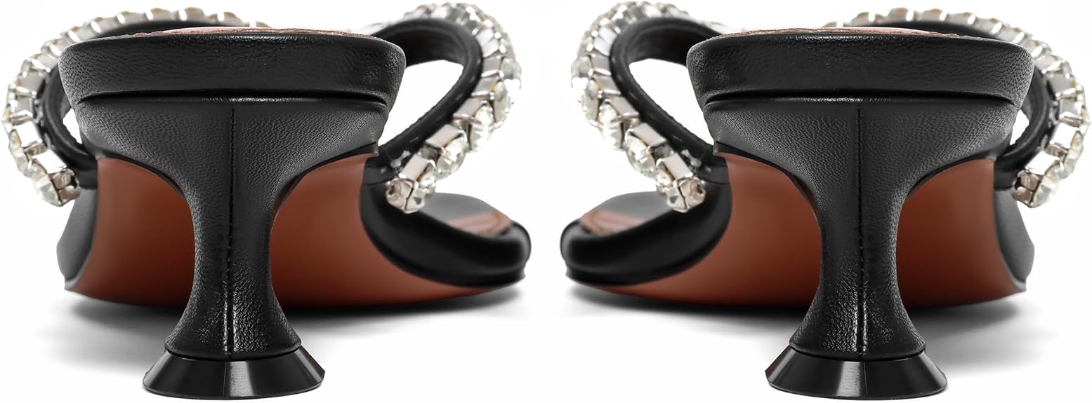 Rhinestone Flip Flop Heels