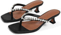 Rhinestone Flip Flop Heels