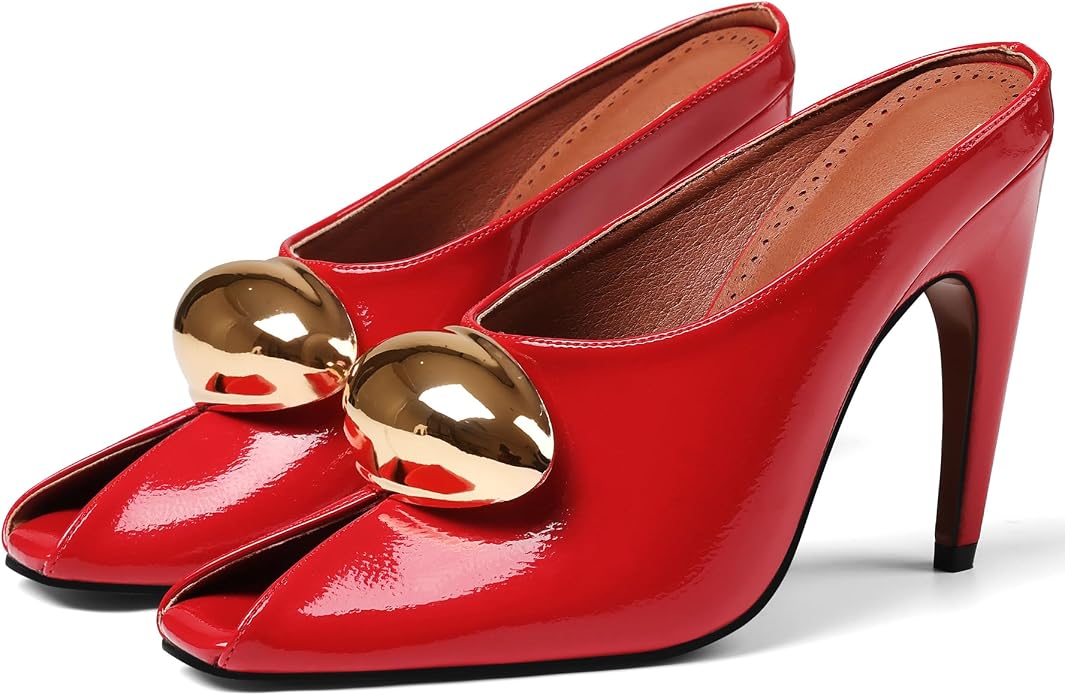 Peep Toe Mules