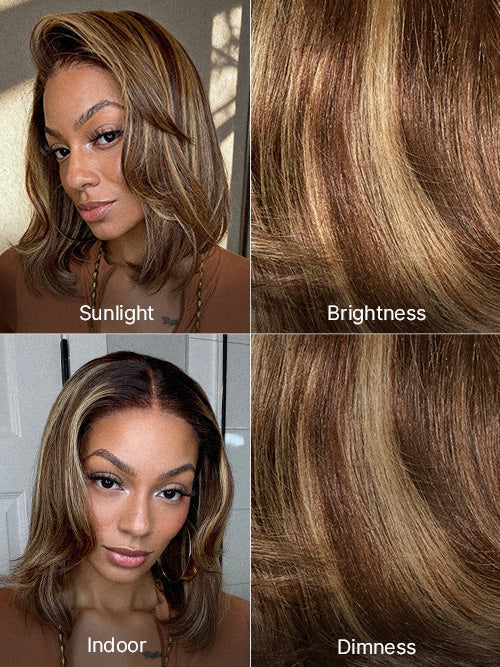 Short Layered Bob Wig Glueless