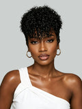 Short Curly Pixie Wig Multiple colors with bang