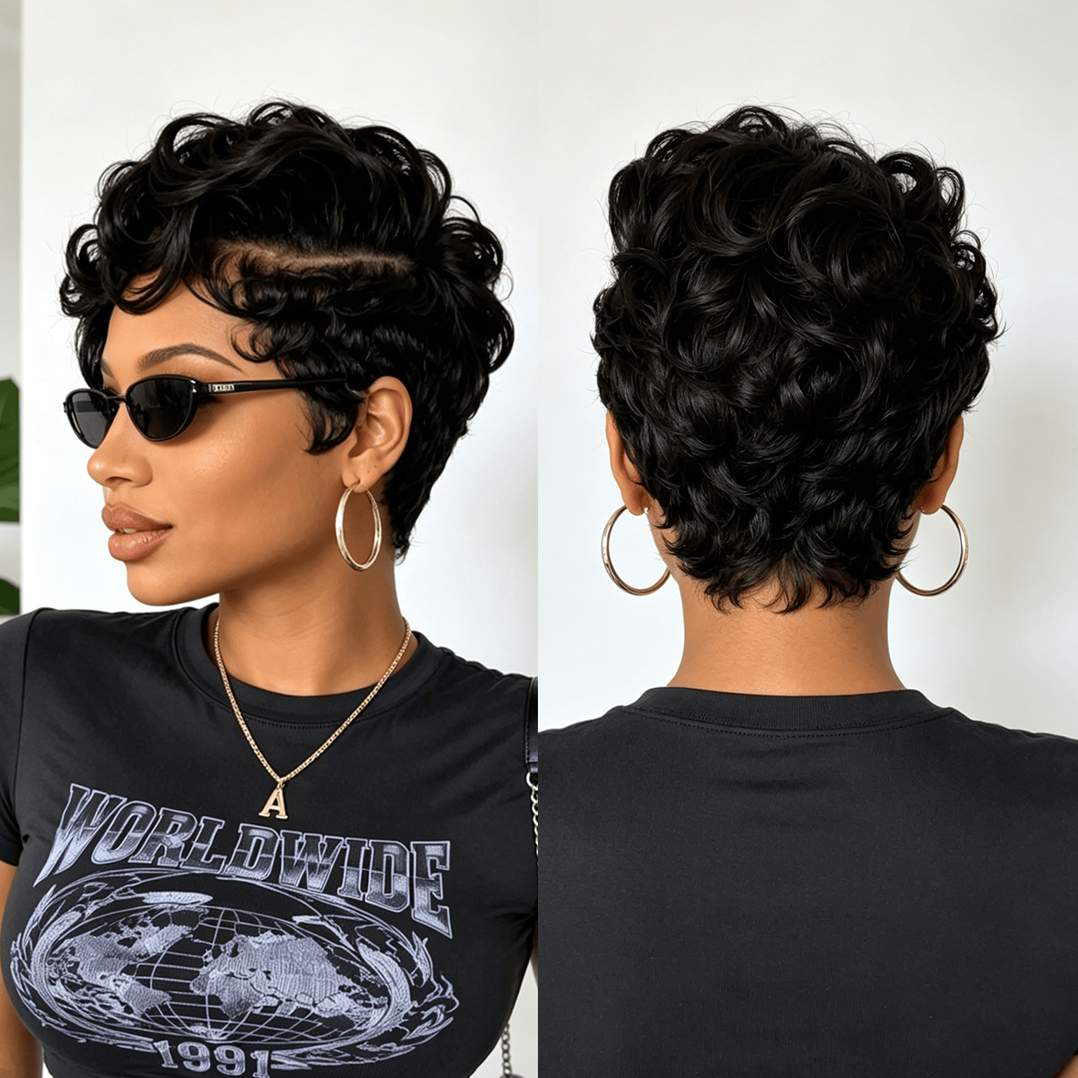 Side Part Wave Style Frontal Wig
