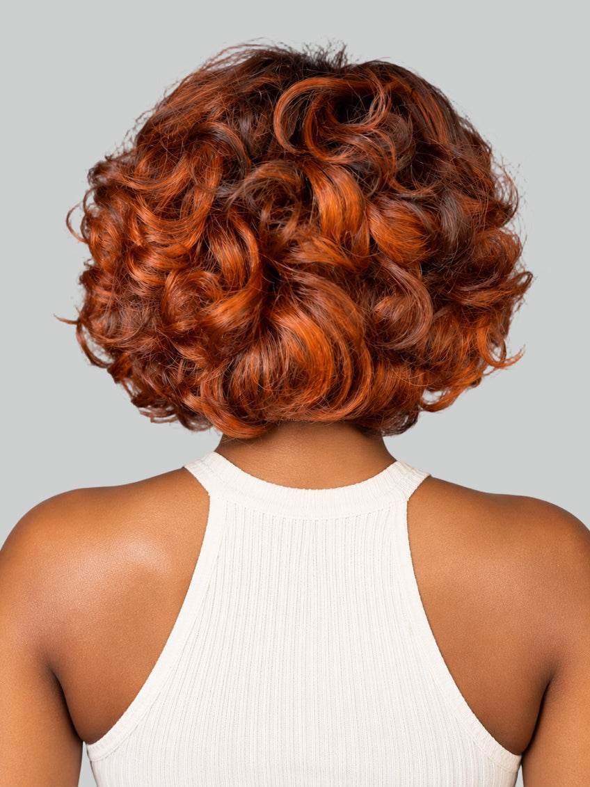 Bob Wig Body wave Orange mix Brown