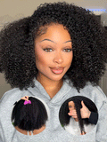 3 In 1 Half Wig Afro Kinky Curly Glueless