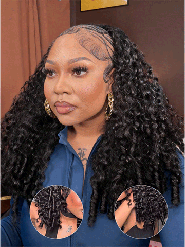 3 In 1 Half Wig Burmese Curly Glueless