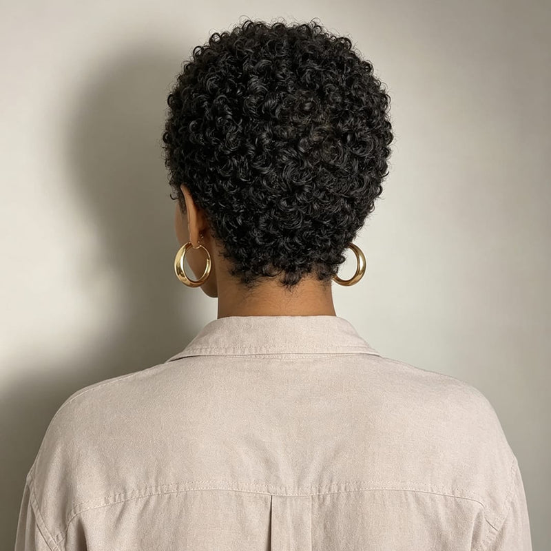 Pixie Tight Curl Short Wig