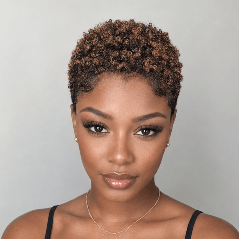Pixie Tight Curl Short Wig