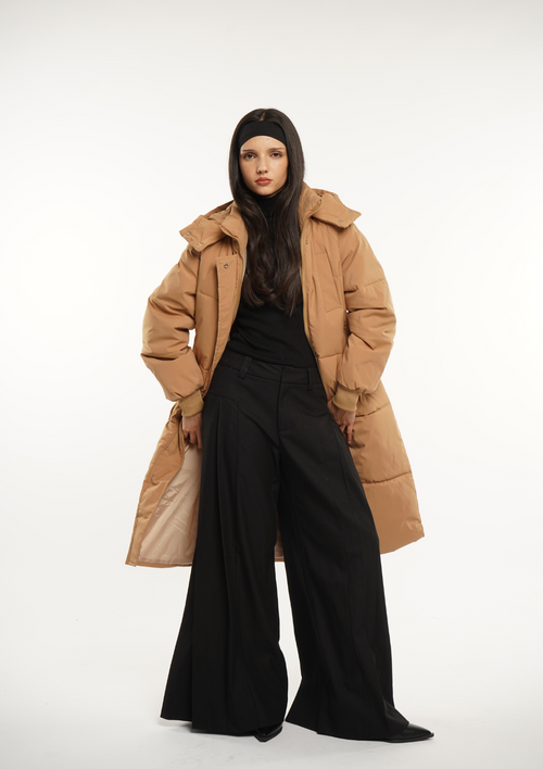 (EARLY BLACK FRIDAY-FREE SHIPPING)Hooded Long Puffer Jacket