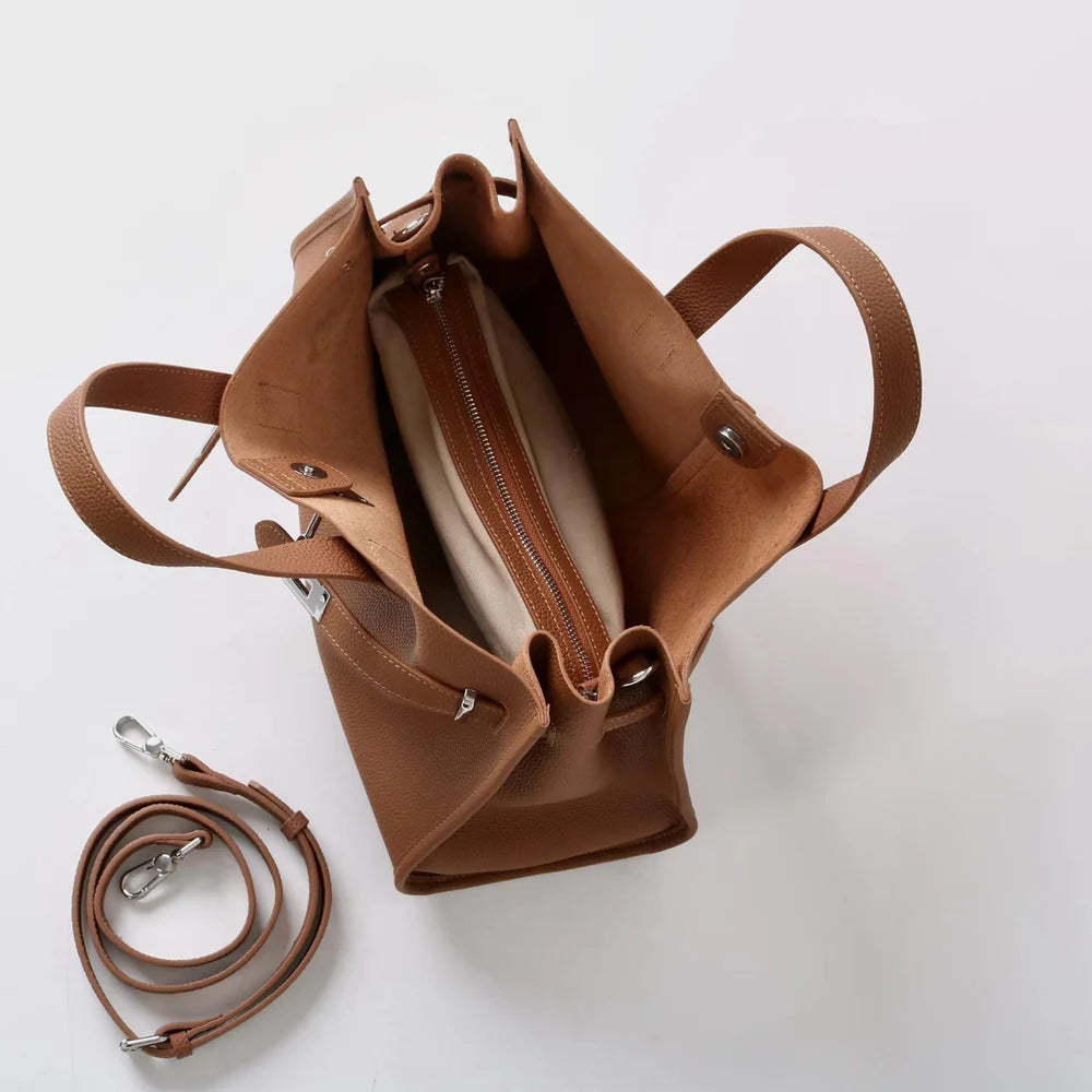 Tp-grain Leather Sofy Bag