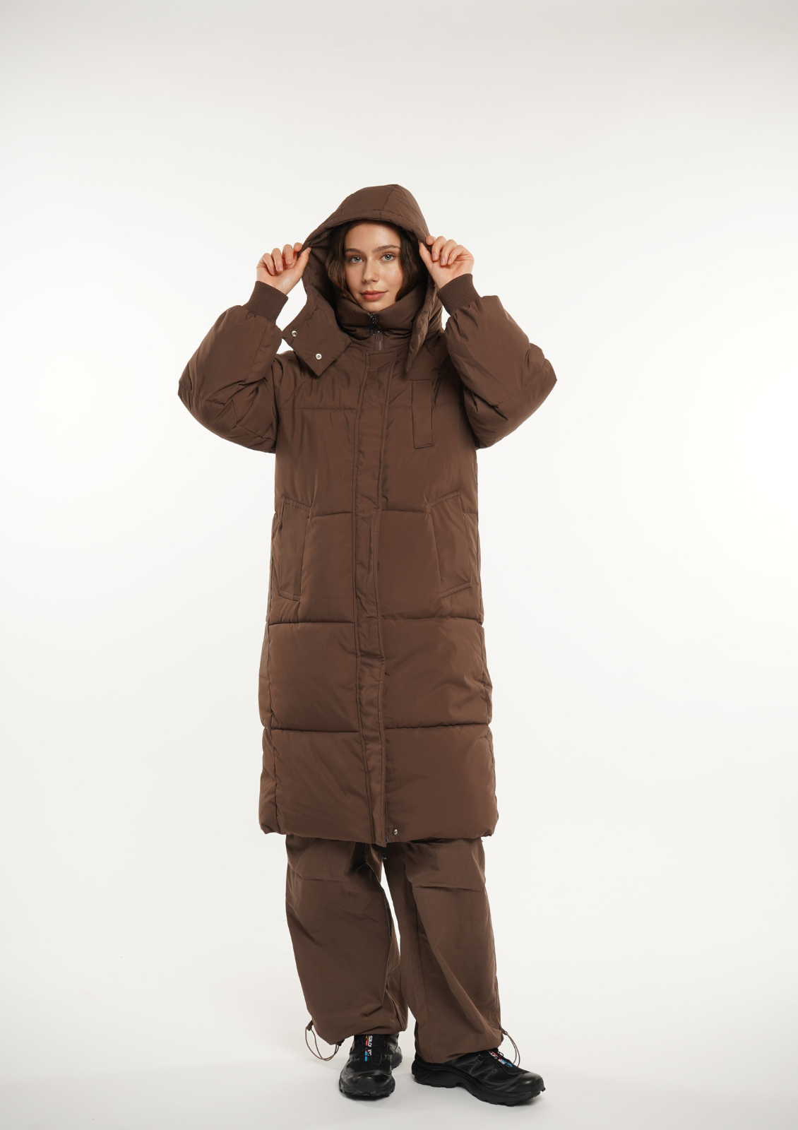 (EARLY BLACK FRIDAY-FREE SHIPPING)Hooded Long Puffer Jacket