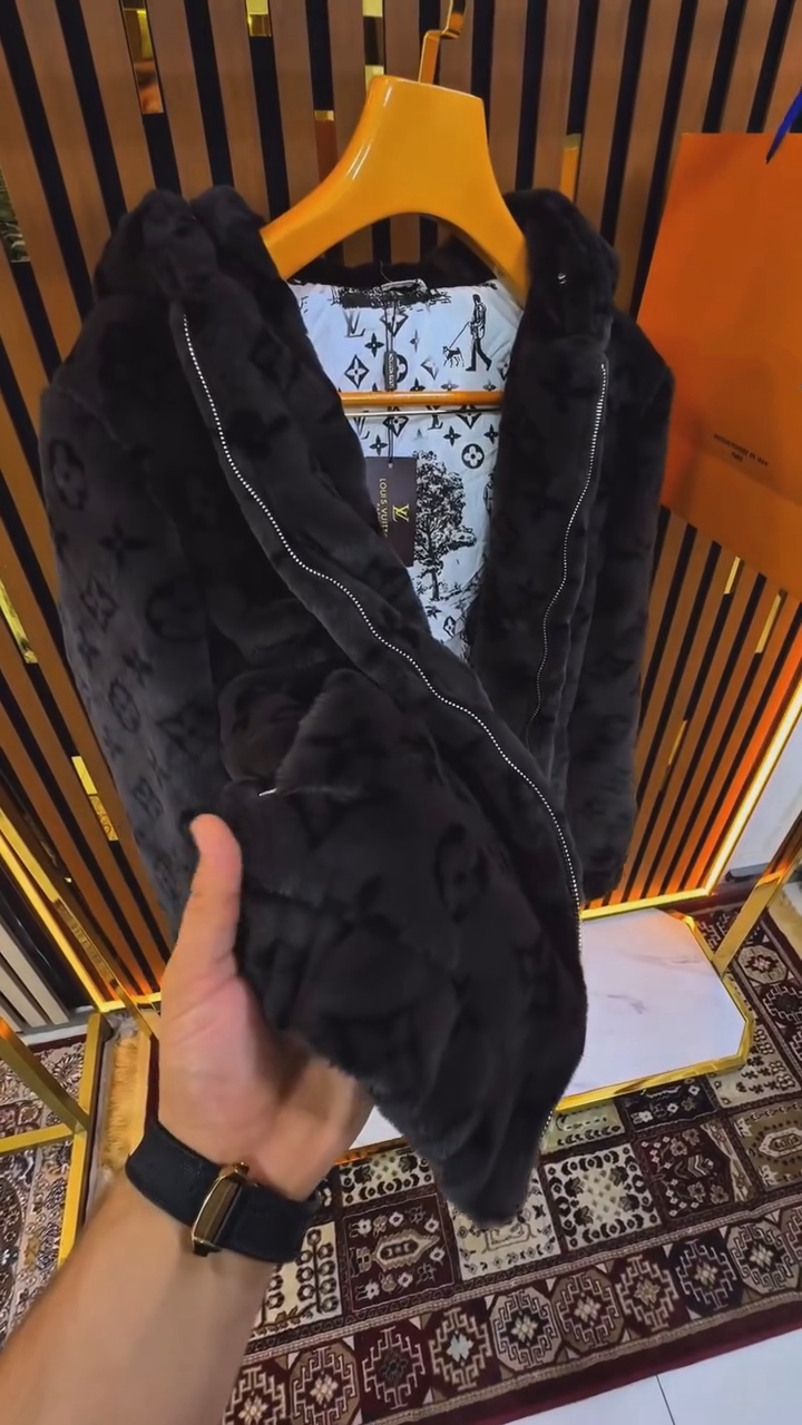 Fleece-Lined Loose-Fit Thermal Coat