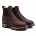 Soft toe Pull On Leather Work Boots