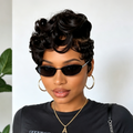 13X4 Lace Side Part Wave Style Frontal Lace Wig