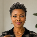 Salt And Pepper Kinky Curly Style 100% Human Hair Wig