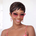 Machine Made 1B/4# Short Cut Fashion Wig