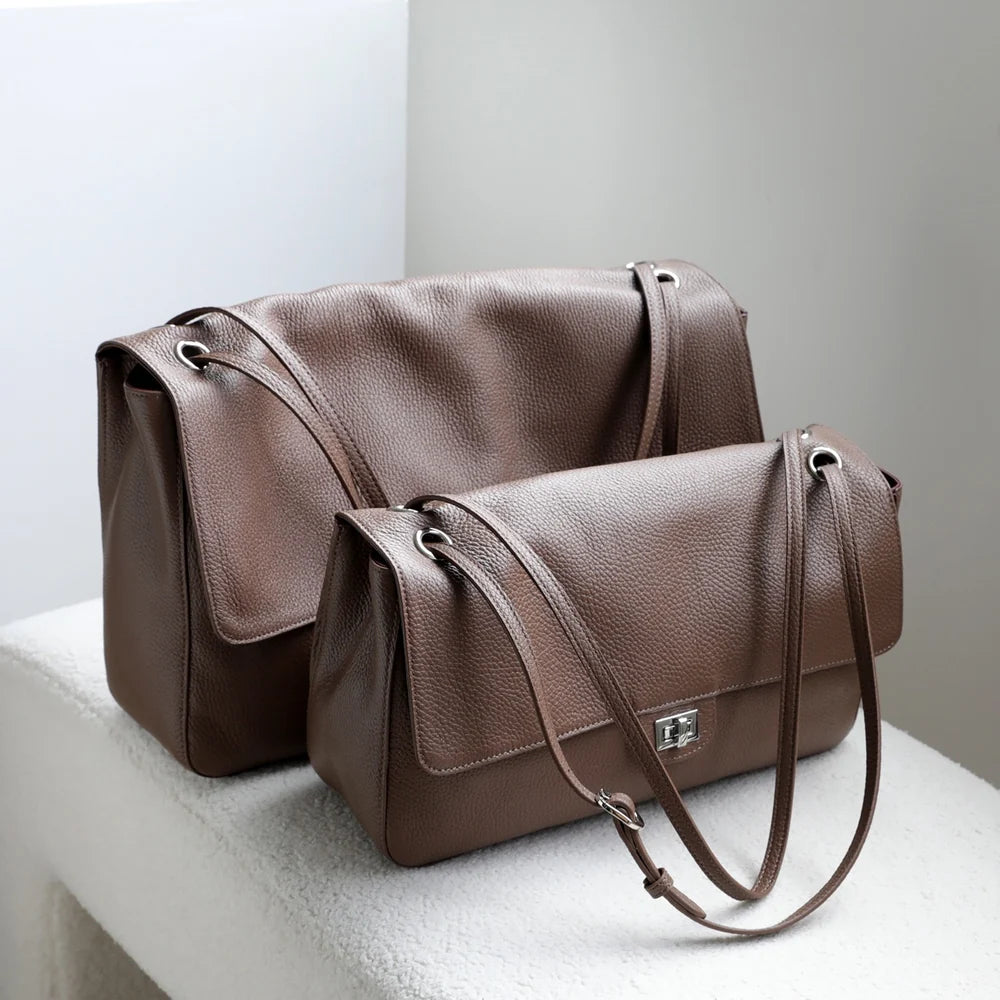 Premium Genuine Leather Maxi Bag