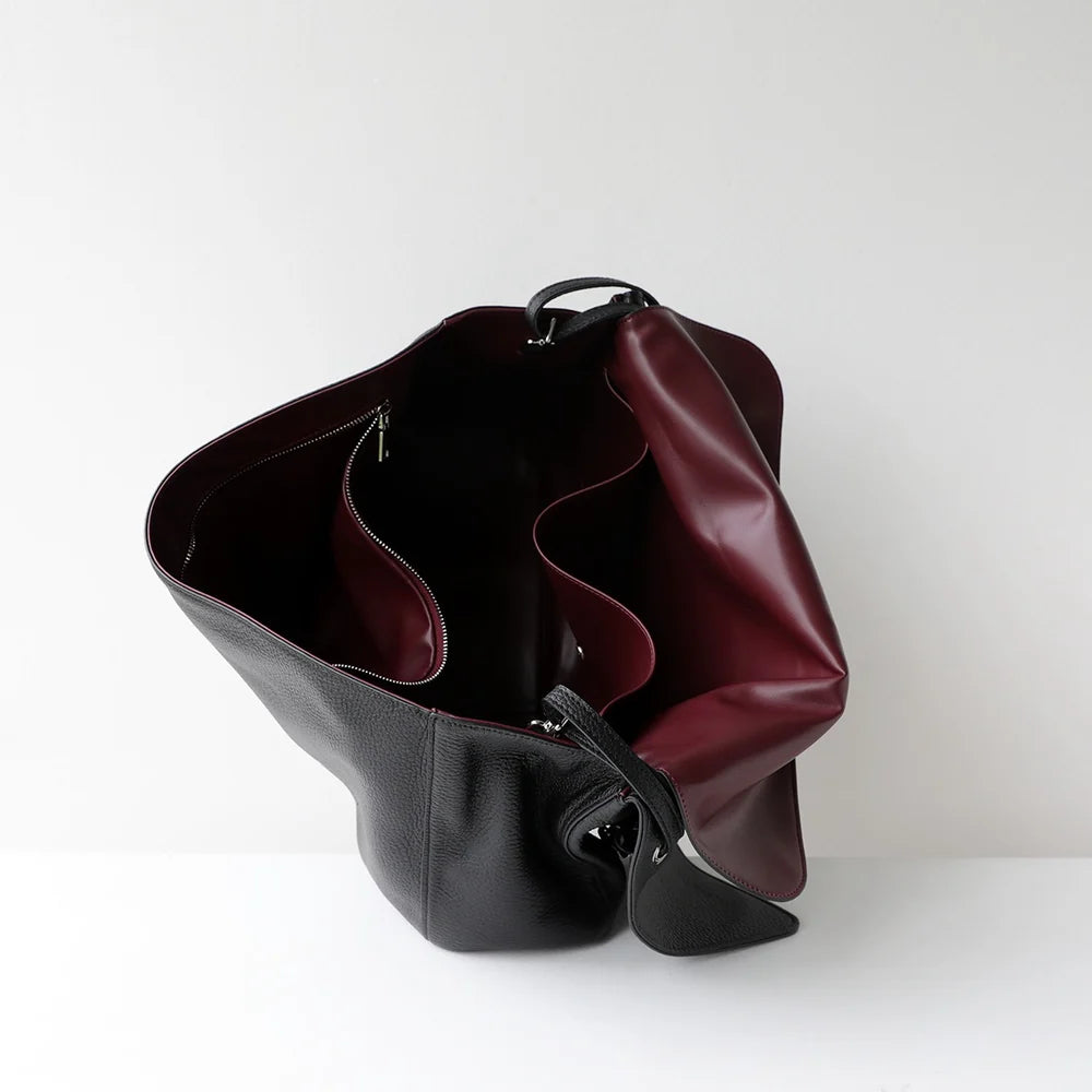 Premium Genuine Leather Maxi Bag