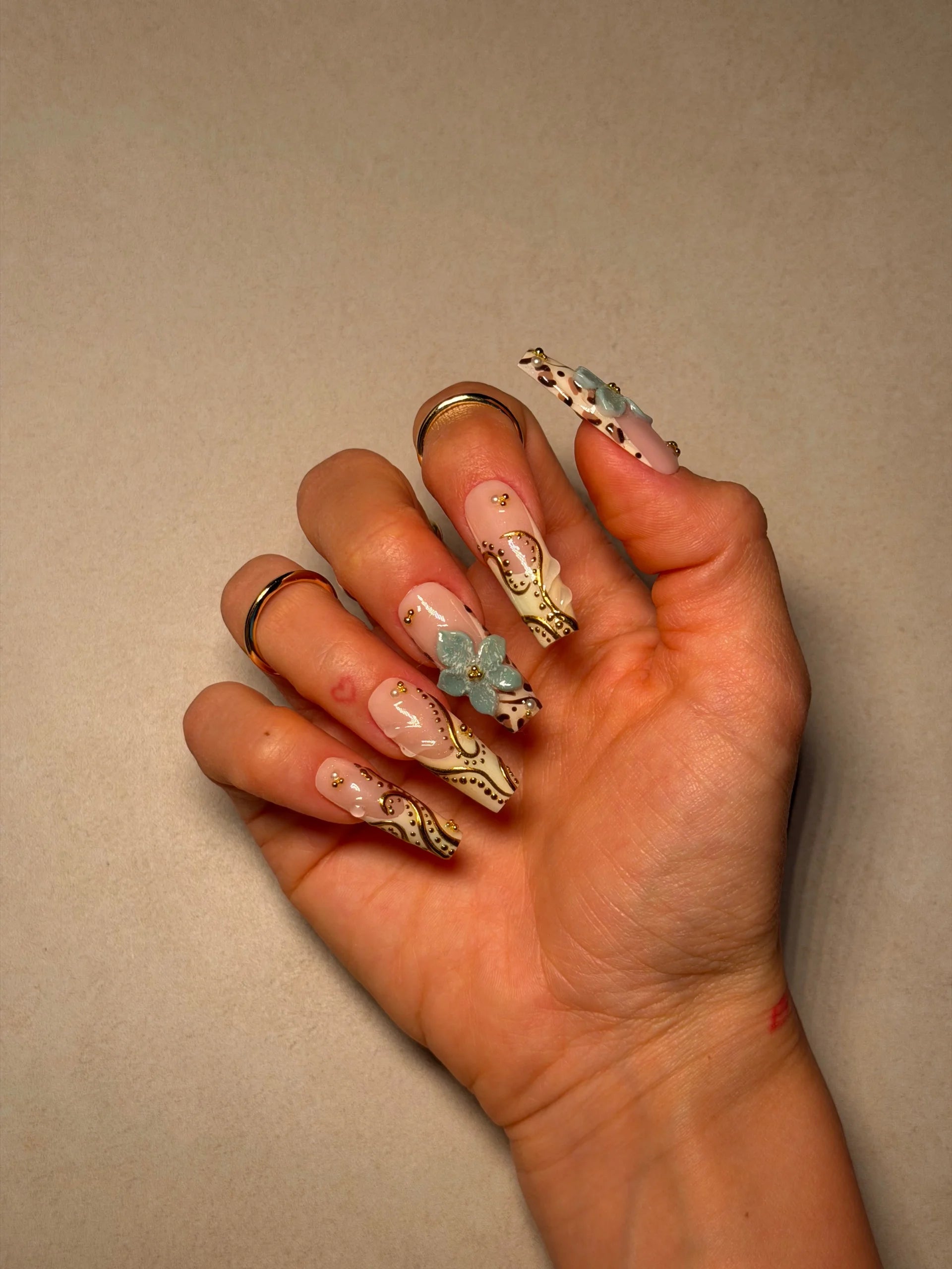 Crystal 3D Press On Nails