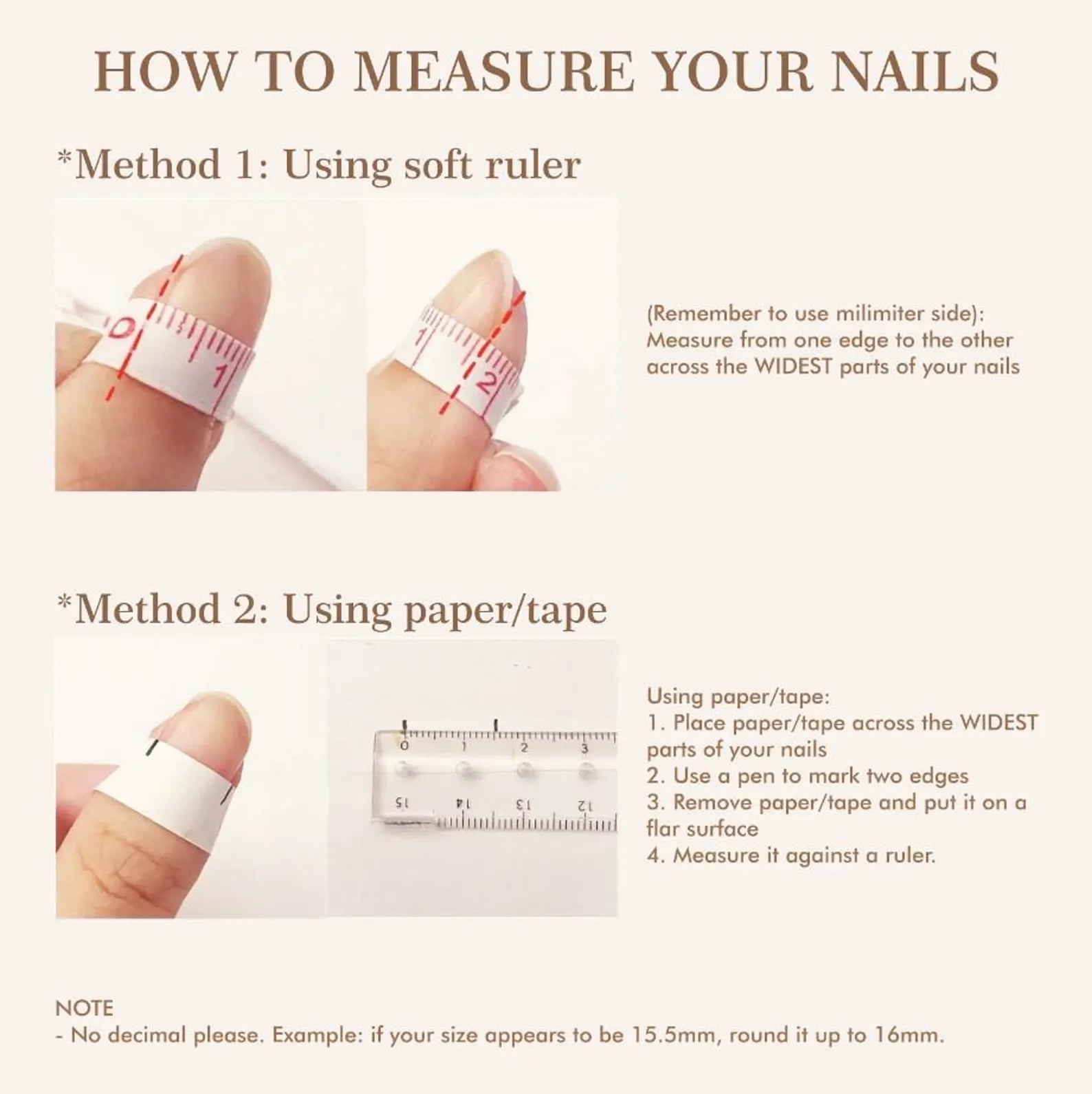 Crystal 3D Flower Brown Nails Press On Nails