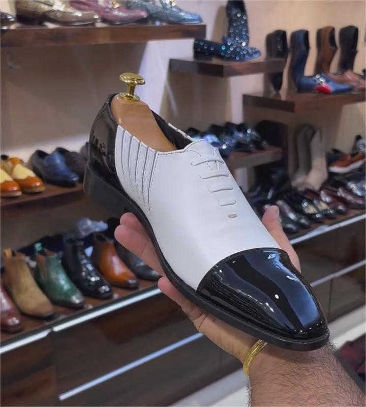 Pure Italian Leather Spectator Oxfords