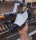 Pure Italian Leather Spectator Oxfords