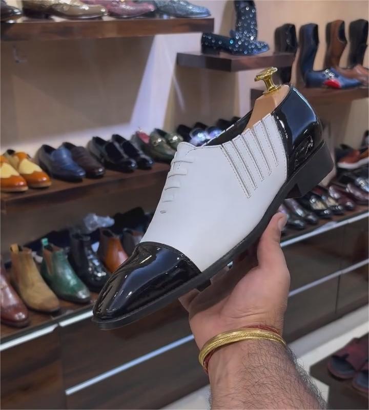 Pure Italian Leather Spectator Oxfords