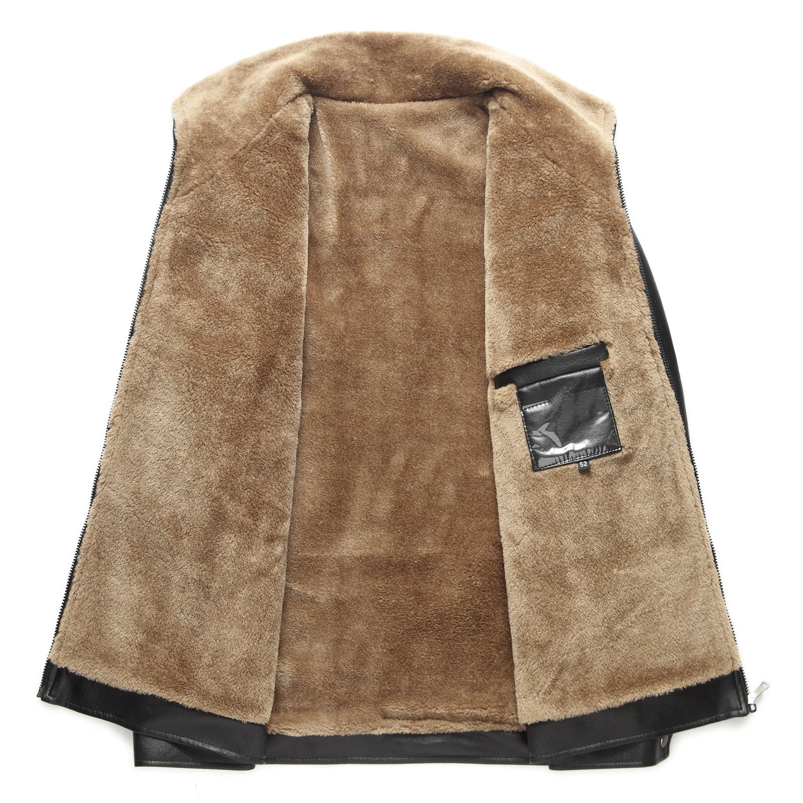 Men's Leather Jacket With Thick Velvet