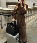 Suede Trench Coat