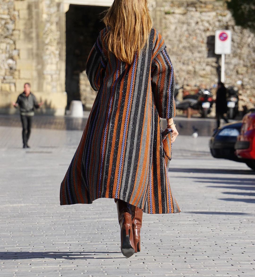Women's Fashion striped coat