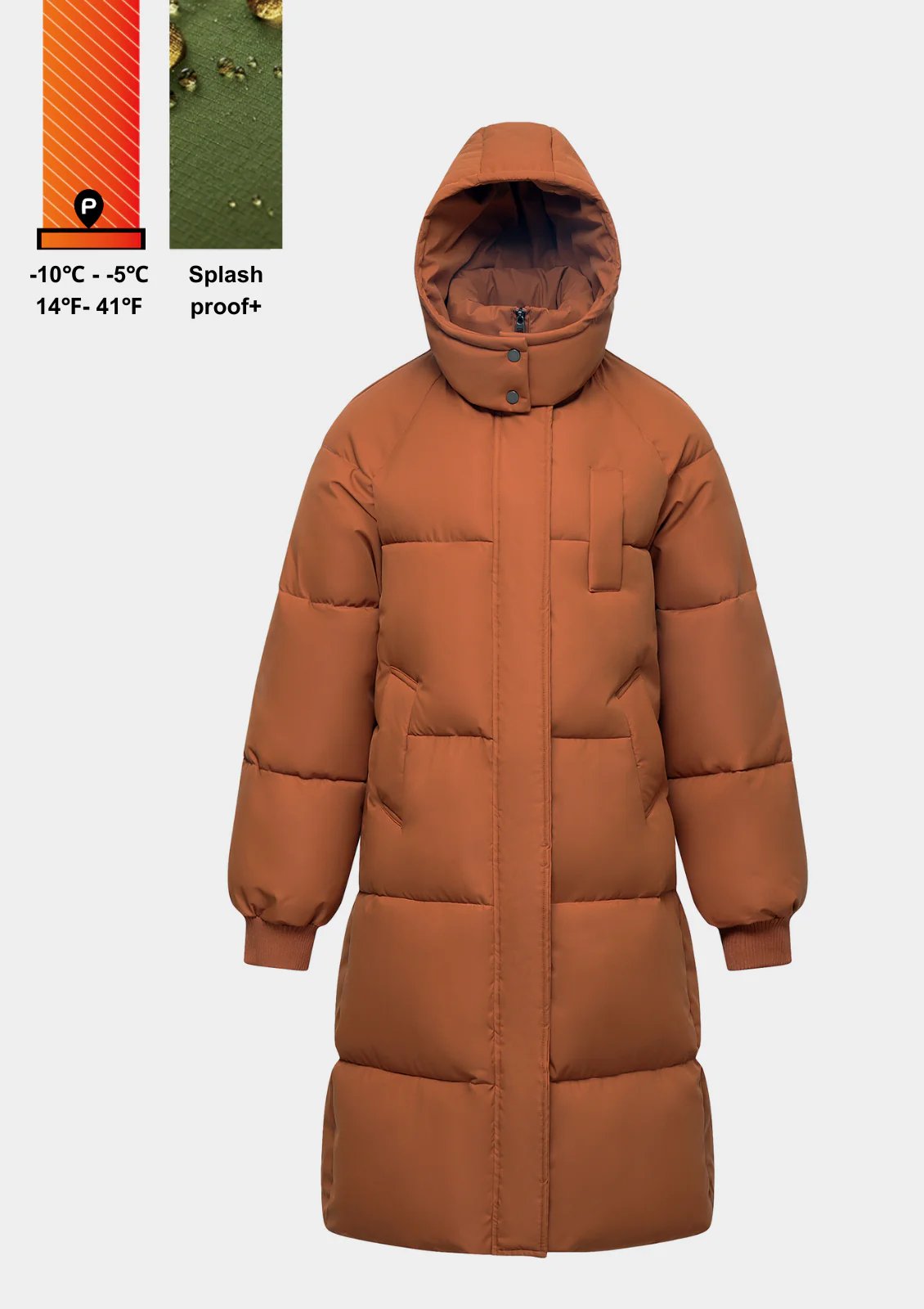 (EARLY BLACK FRIDAY-FREE SHIPPING)Hooded Long Puffer Jacket