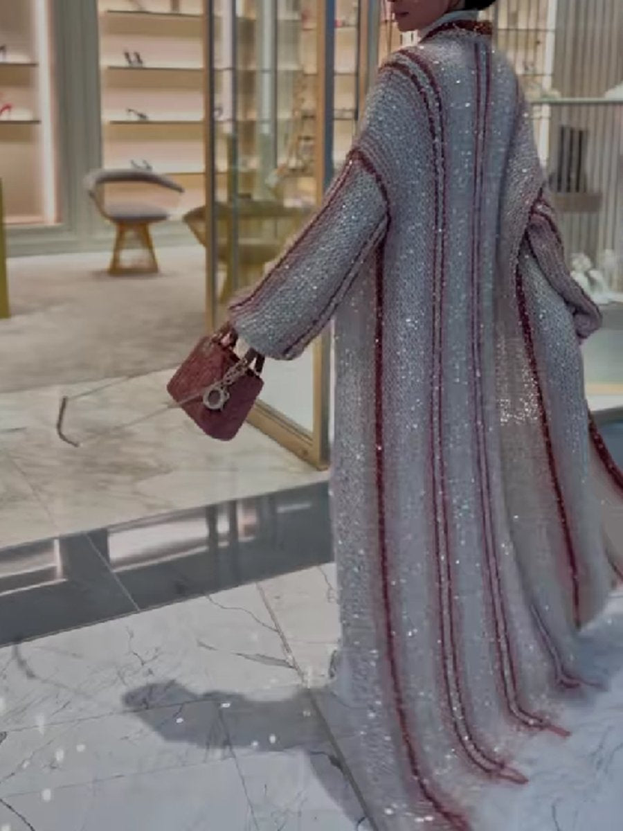 Sequin Maxi Cardigan