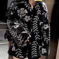 Women's Shiny Jacquard Jacket