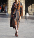 Women's Fashion striped coat